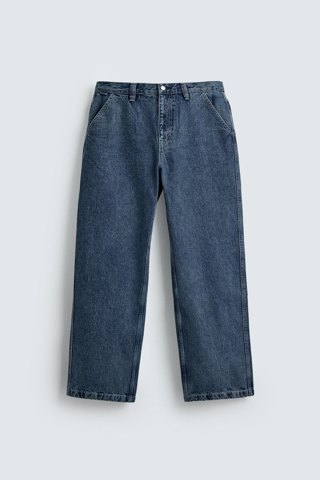 DENIM CHINO TROUSERS - Zara фото 8
