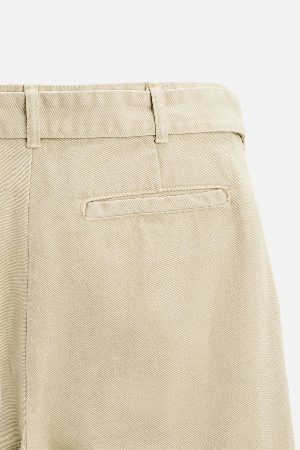 STRAIGHT-LEG TROUSERS WITH BELT - Zara фото 8