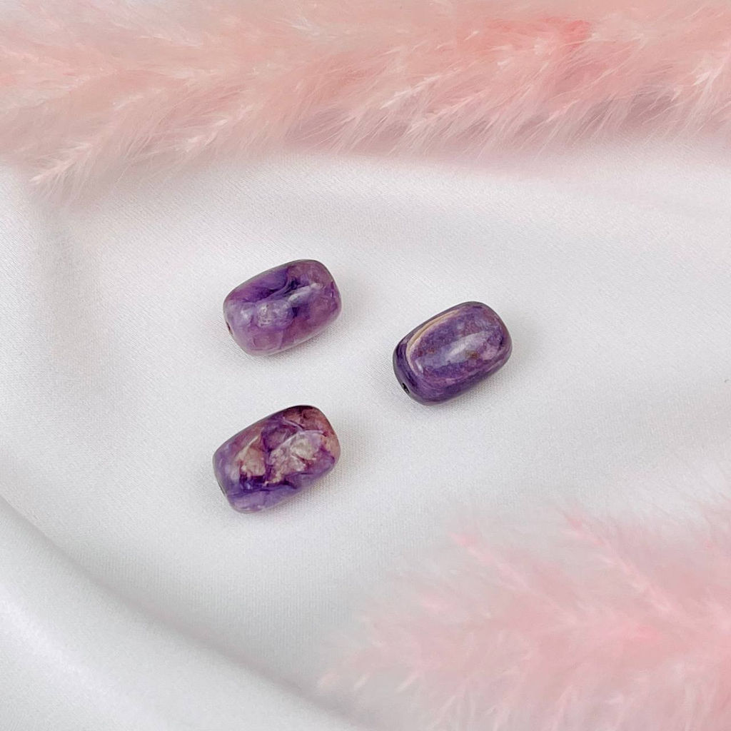 Бусины для украшений из Чароита (3 шт)