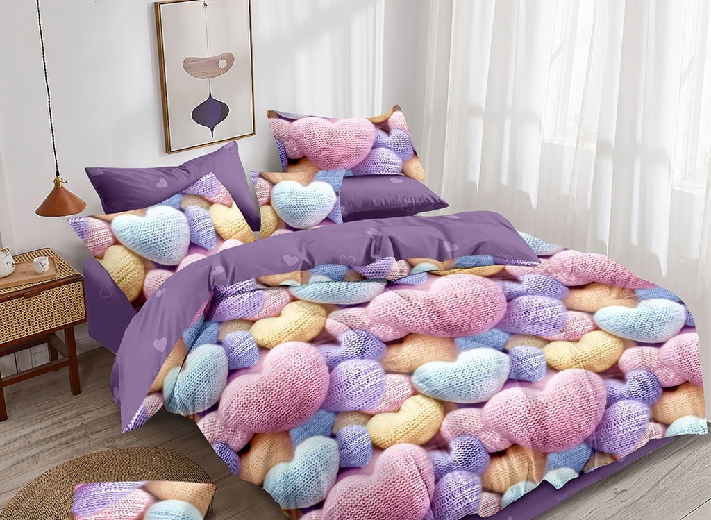 КПБ Поплин Эксклюзив (молния) - НЕЖНОЕ ПРИКОСНОВЕНИЕ 2 сп. (нав.70х70)