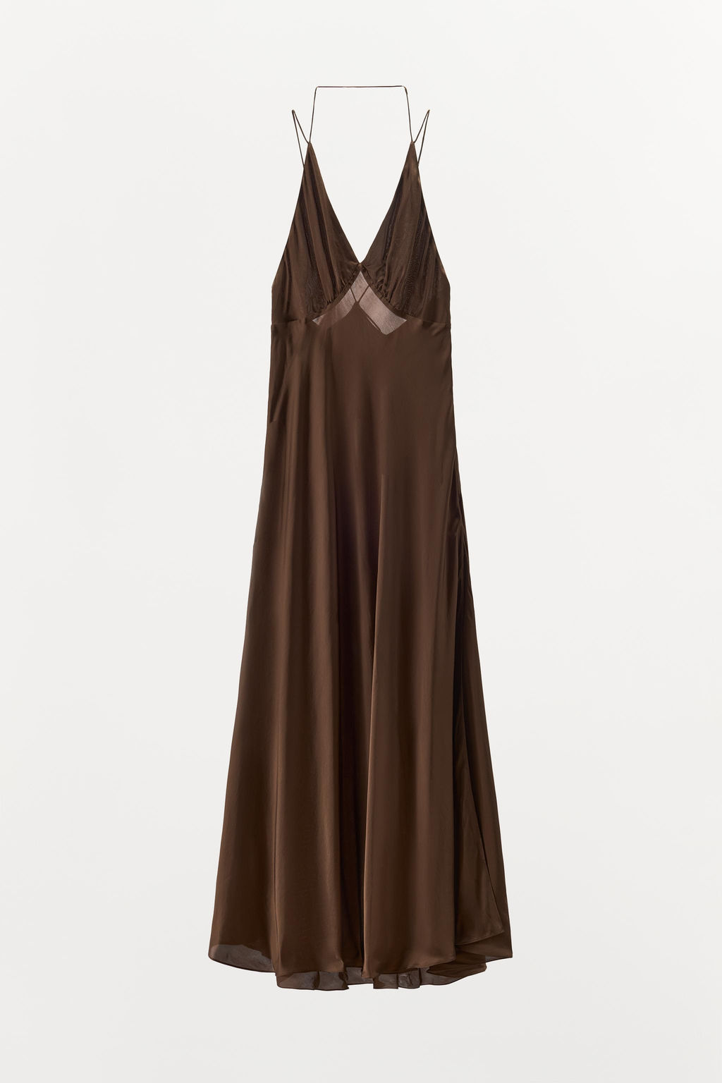 SATIN DRESS WITH LOW-CUT BACK