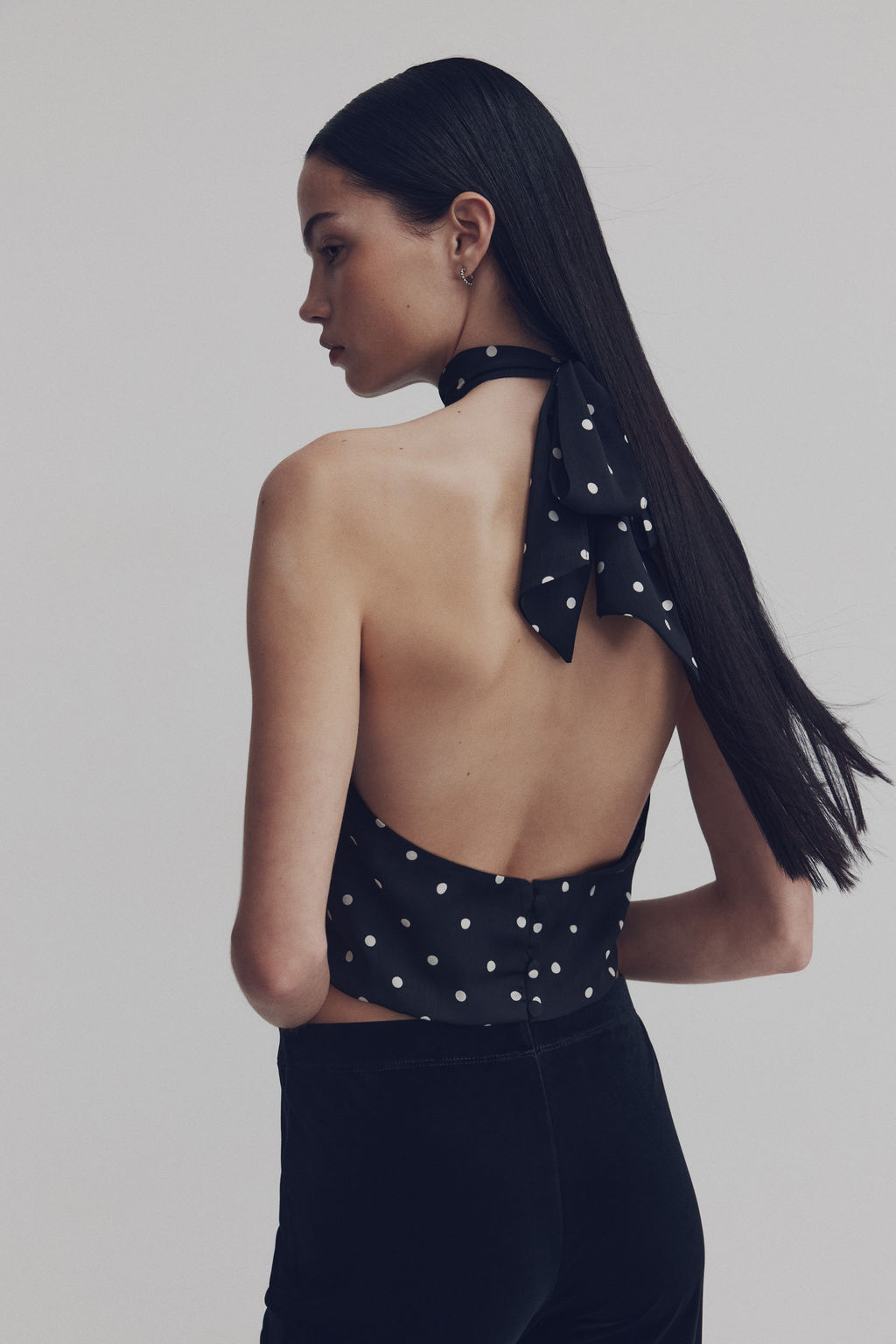 Top halter de sat?n - H&m фото 4