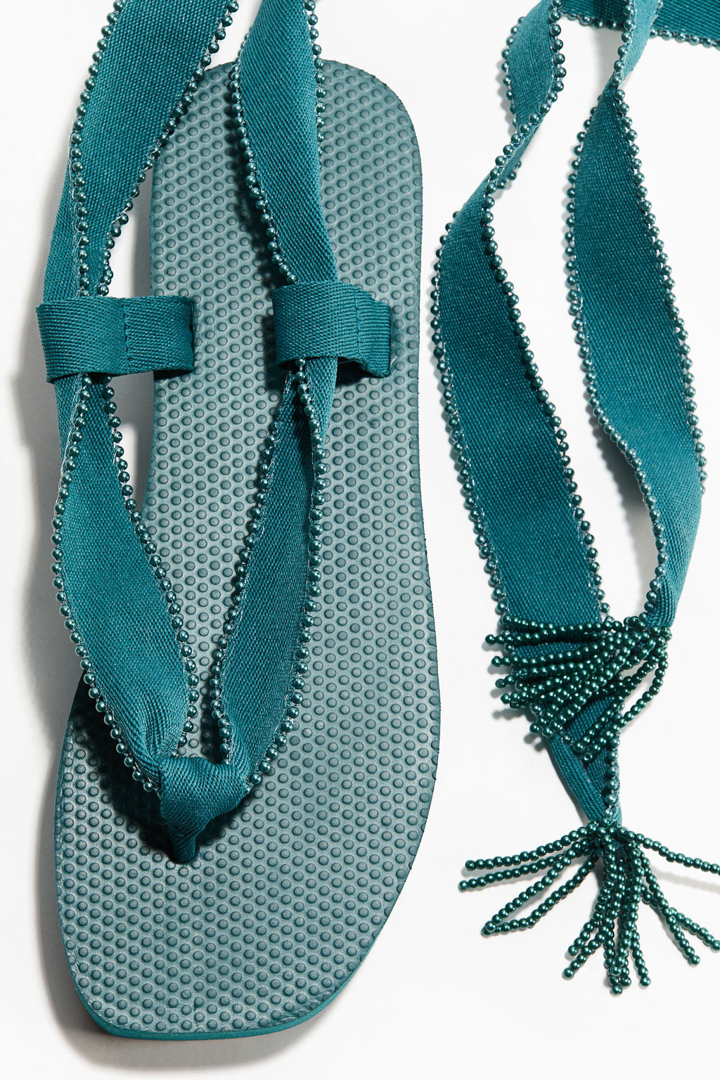 Chancletas de plataforma con lazada - H&m фото 4
