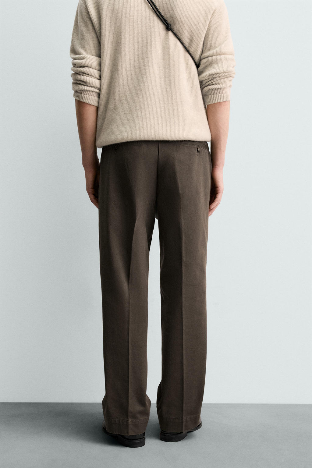 ORIGINS TWILL CHINO TROUSERS - Zara фото 3