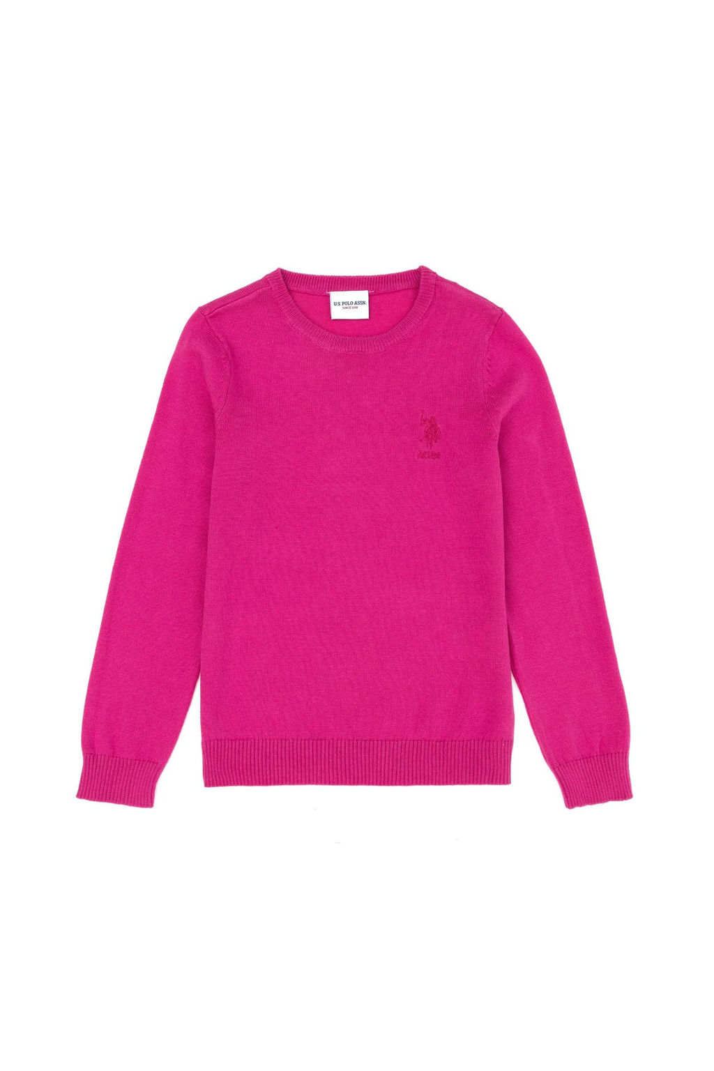 Базовый свитер фиолетового цвета для девочки - U.s. polo assn фото 4