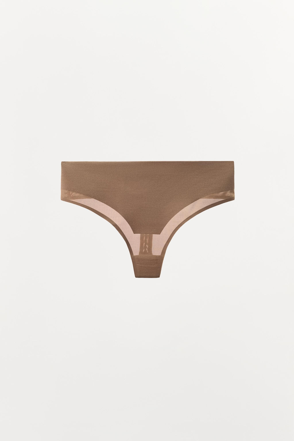TANGA CINTURA ANCHA MEZCLA POLIAMIDA / rosa claro - Zara фото 2