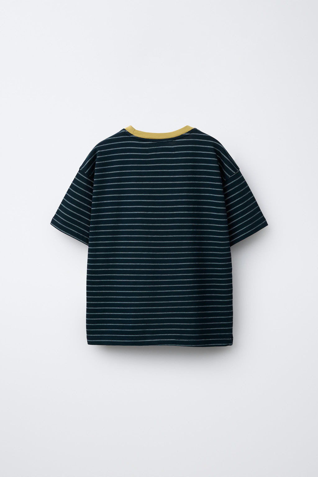 CAMISETA RAYAS CUELLO CONTRASTE / Rayas - Zara фото 2