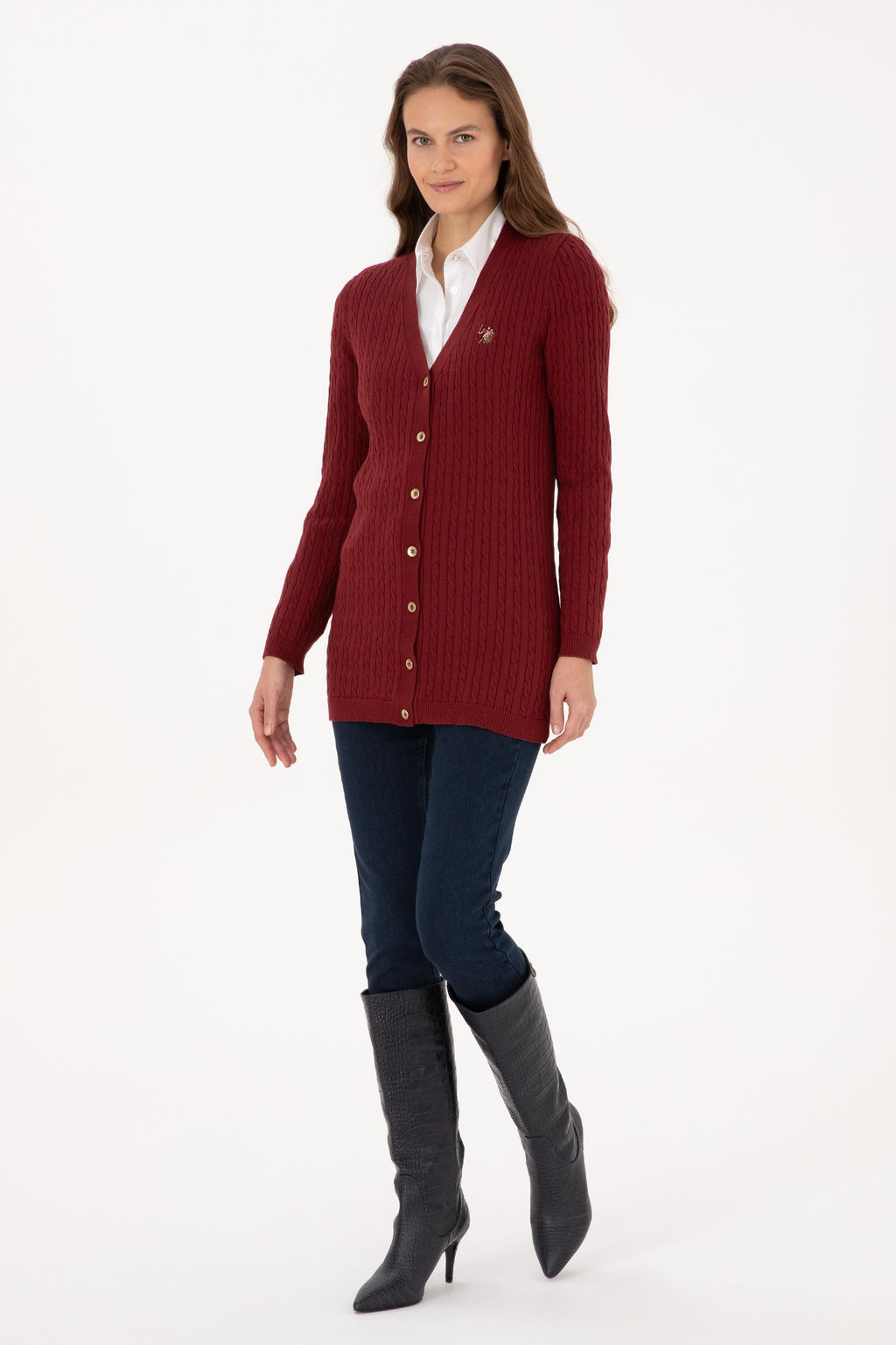 Kad_n Bordo Basic Triko H_rka - U.s. polo assn фото 4