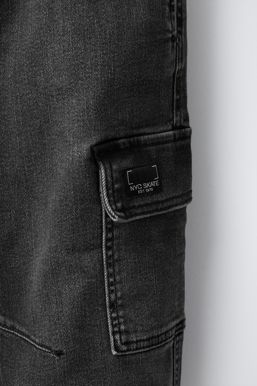 DENIM CARGO JOGGERS - Zara фото 3