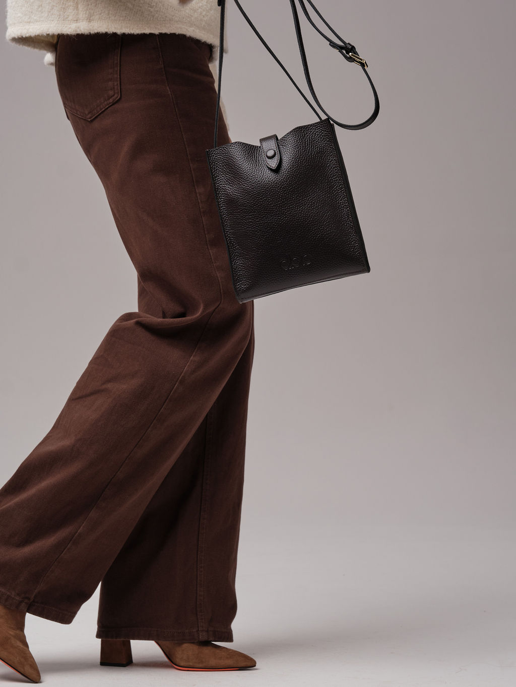 Кожаная сумка кросс-боди Leya DBR 30919 темно-коричневый фото 7
