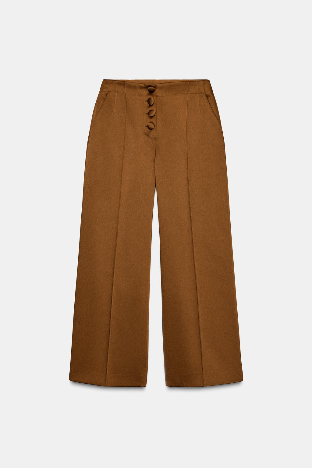SATIN WIDE-LEG TROUSERS - Zara фото 6