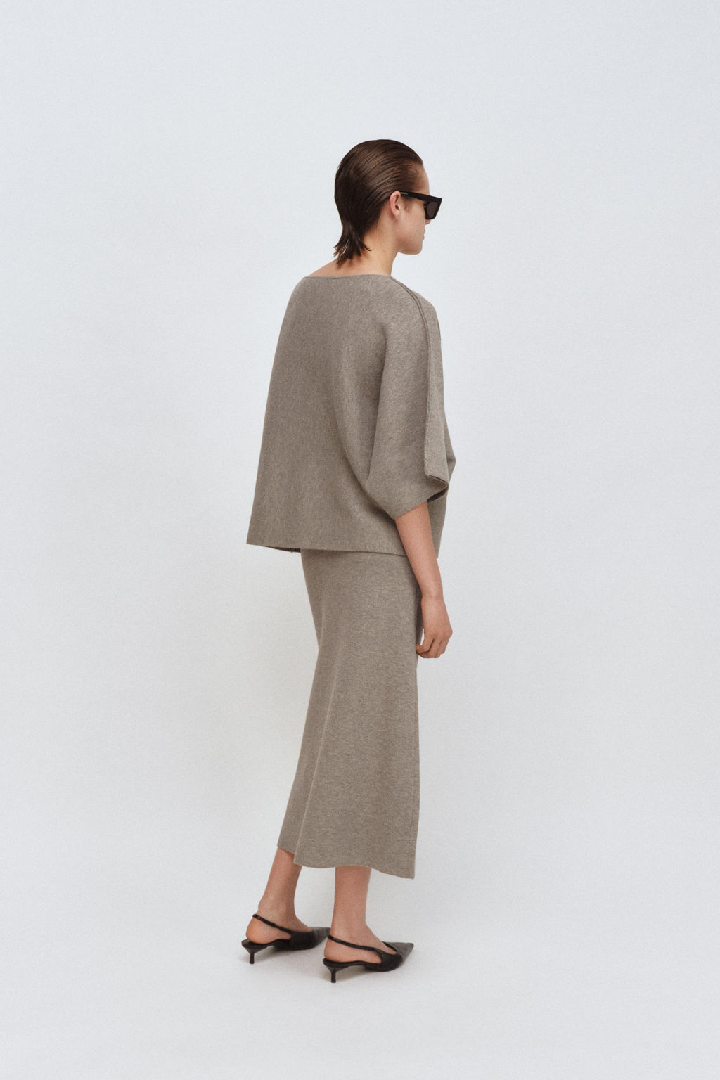 KNIT SWEATER WITH LAPEL NECK - Zara фото 11