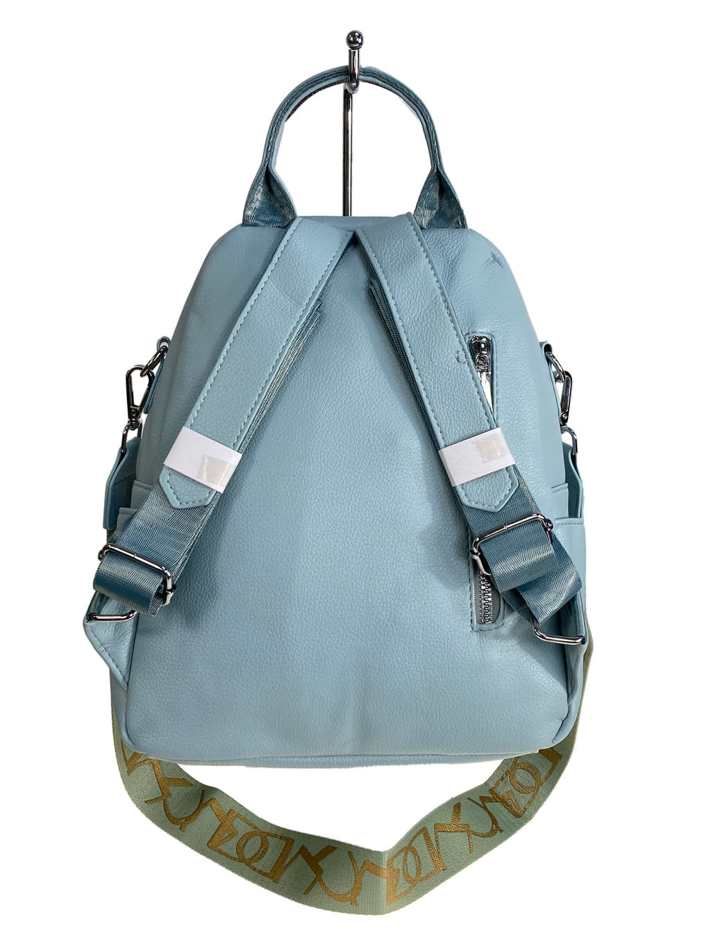 Сумка-рюкзак из искусственной кожи, цвет голубой - Greta фото 2