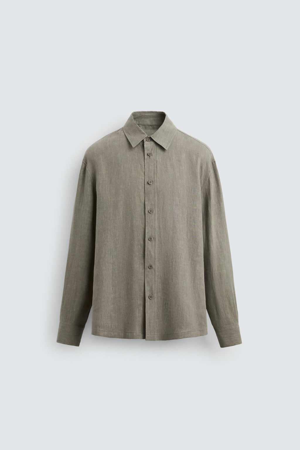 100% WASHED LINEN SHIRT - Zara фото 17