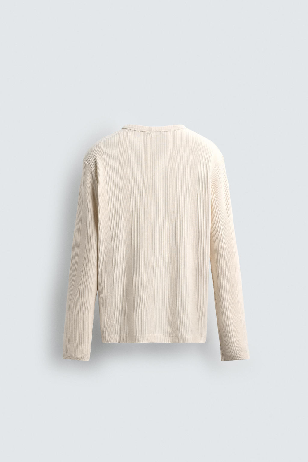 TEXTURED BUTTON-UP COLLAR T-SHIRT - Zara фото 8