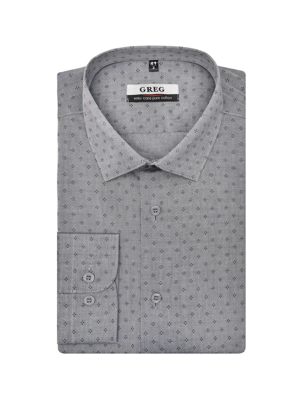 Сорочка мужская длинный рукав GREG 223/211/6186