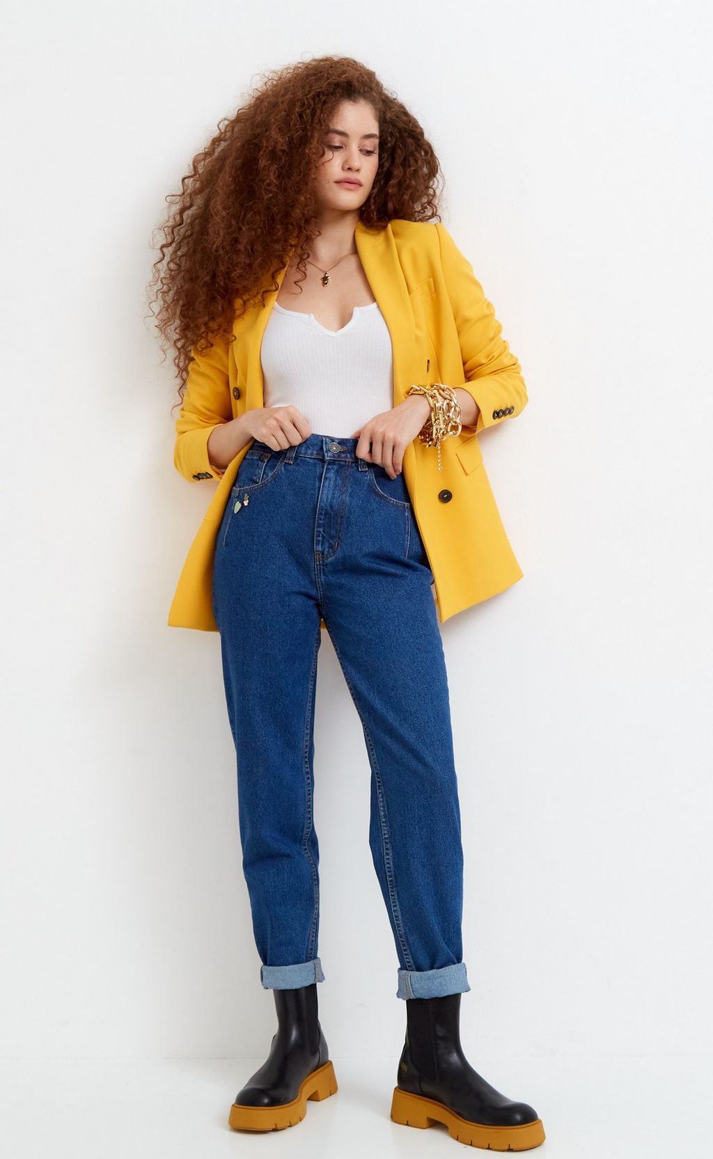 Джинсы F922-0115 blue - Fine joyce фото 3