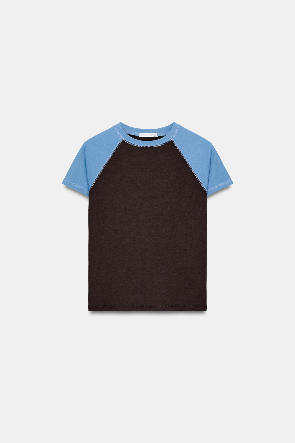 SHORT SLEEVE RAGLAN T-SHIRT - Zara фото 10