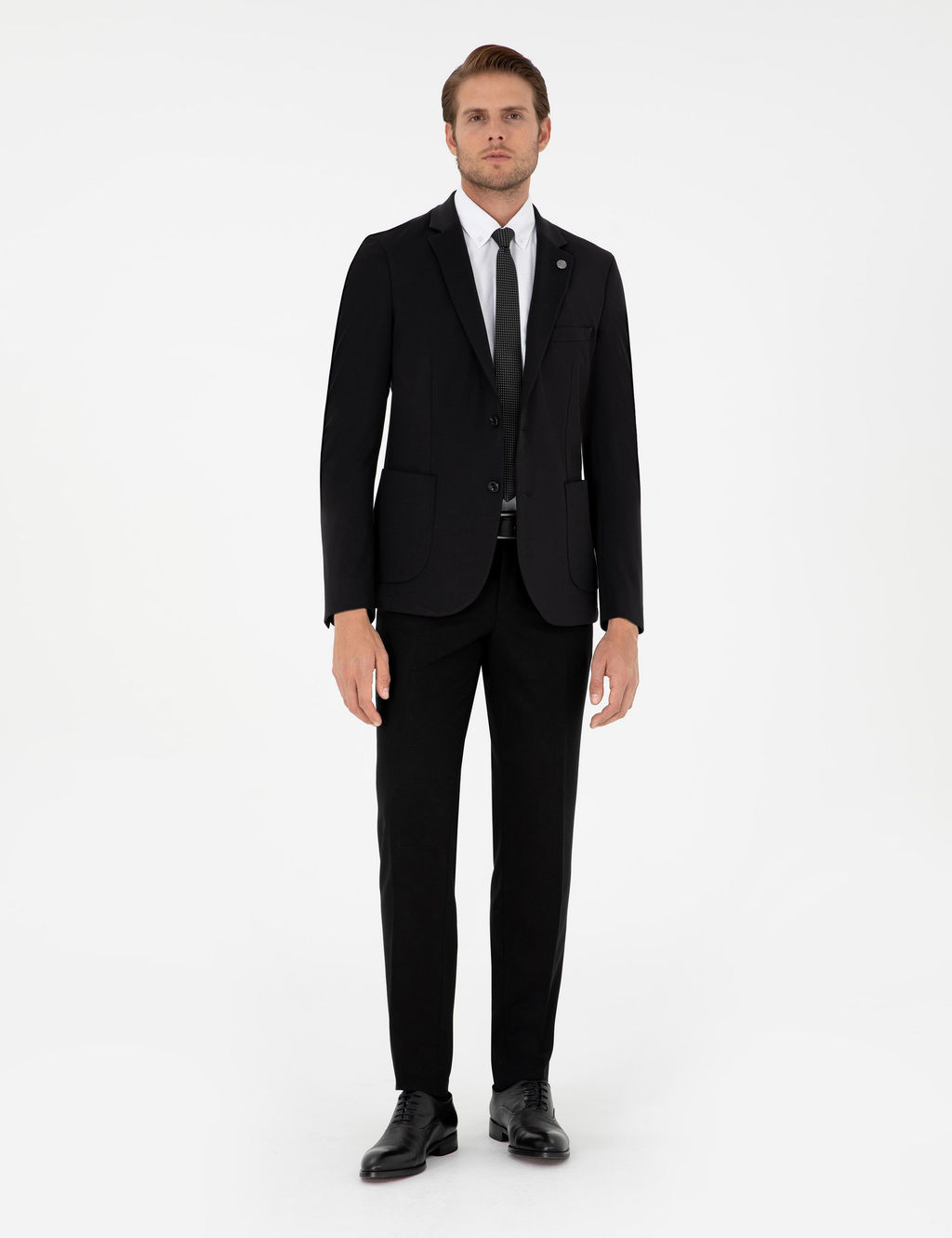 Siyah Ex. Slim Fit Kuma_ Pantolon