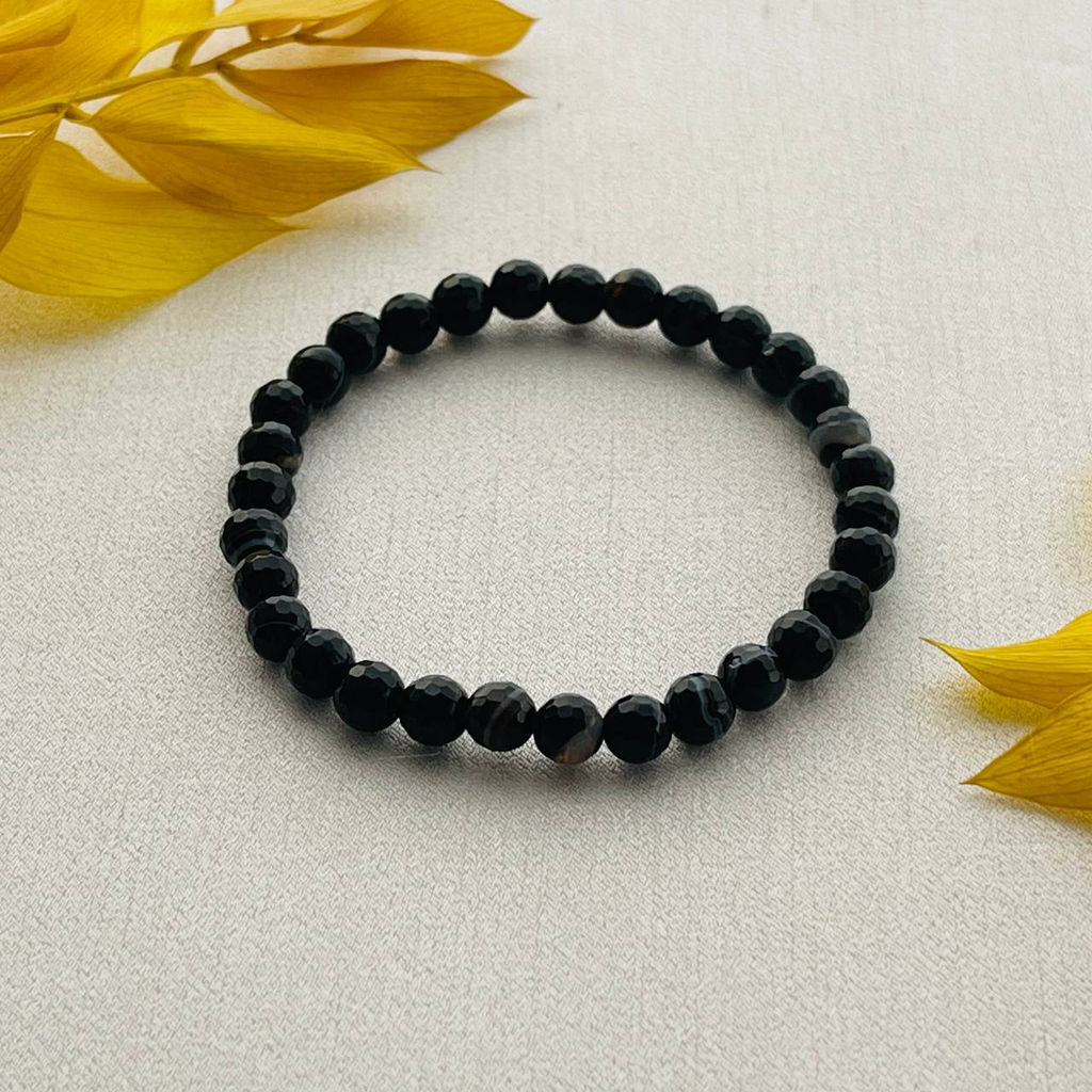 Браслет из полосатого Агата 18 см