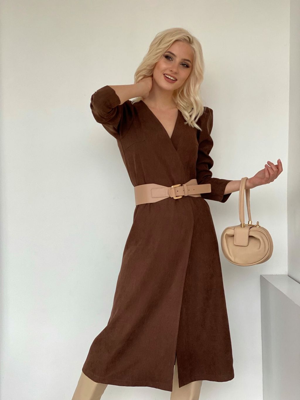 Платье с запахом черное - Martichelli фото 22