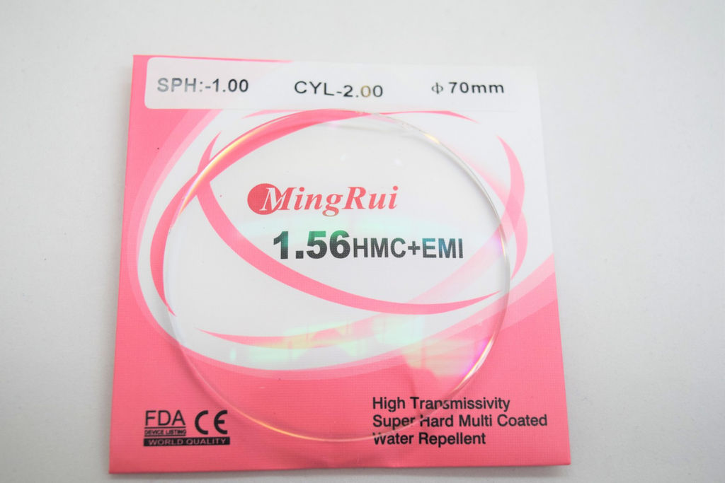 Цена за 1 шт. Линзы MINGRUI Ф70 индекс 1.56 SPH -0,00 CYL -2,00