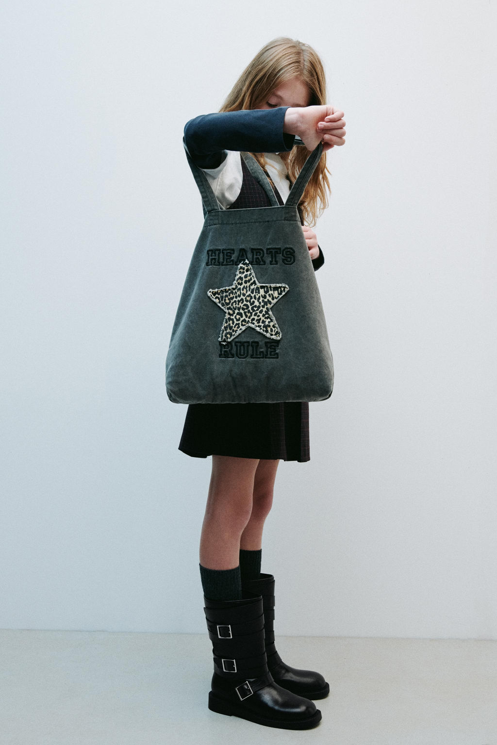 DENIM STAR TOTE BAG