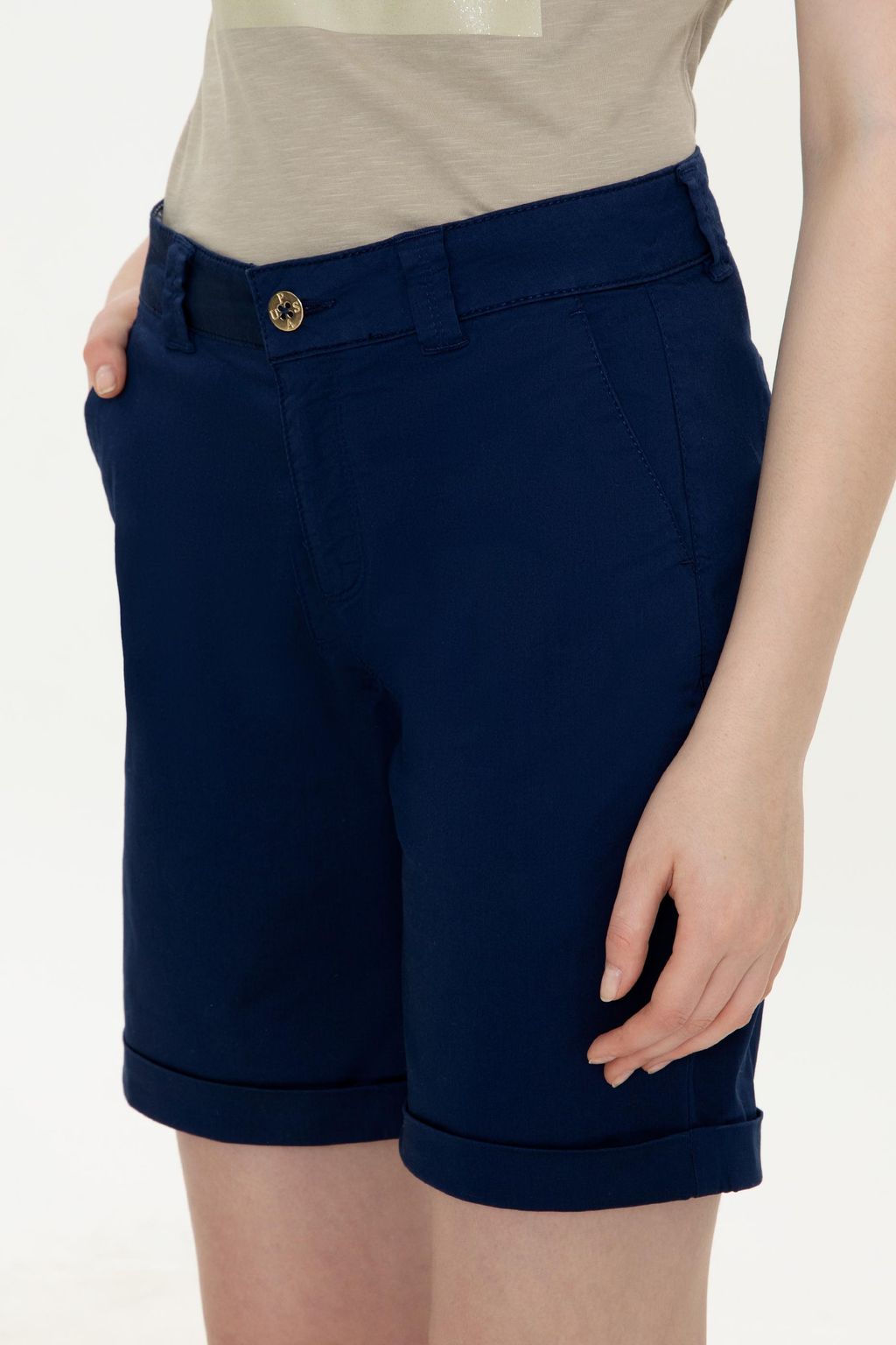 U. S. Polo Assn Женские темно-синие плетеные бермуды-капри - U.s. polo assn фото 11