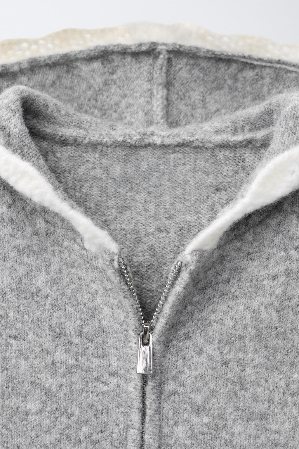 HOODED CARDIGAN WITH CROCHET TRIM - Zara фото 3
