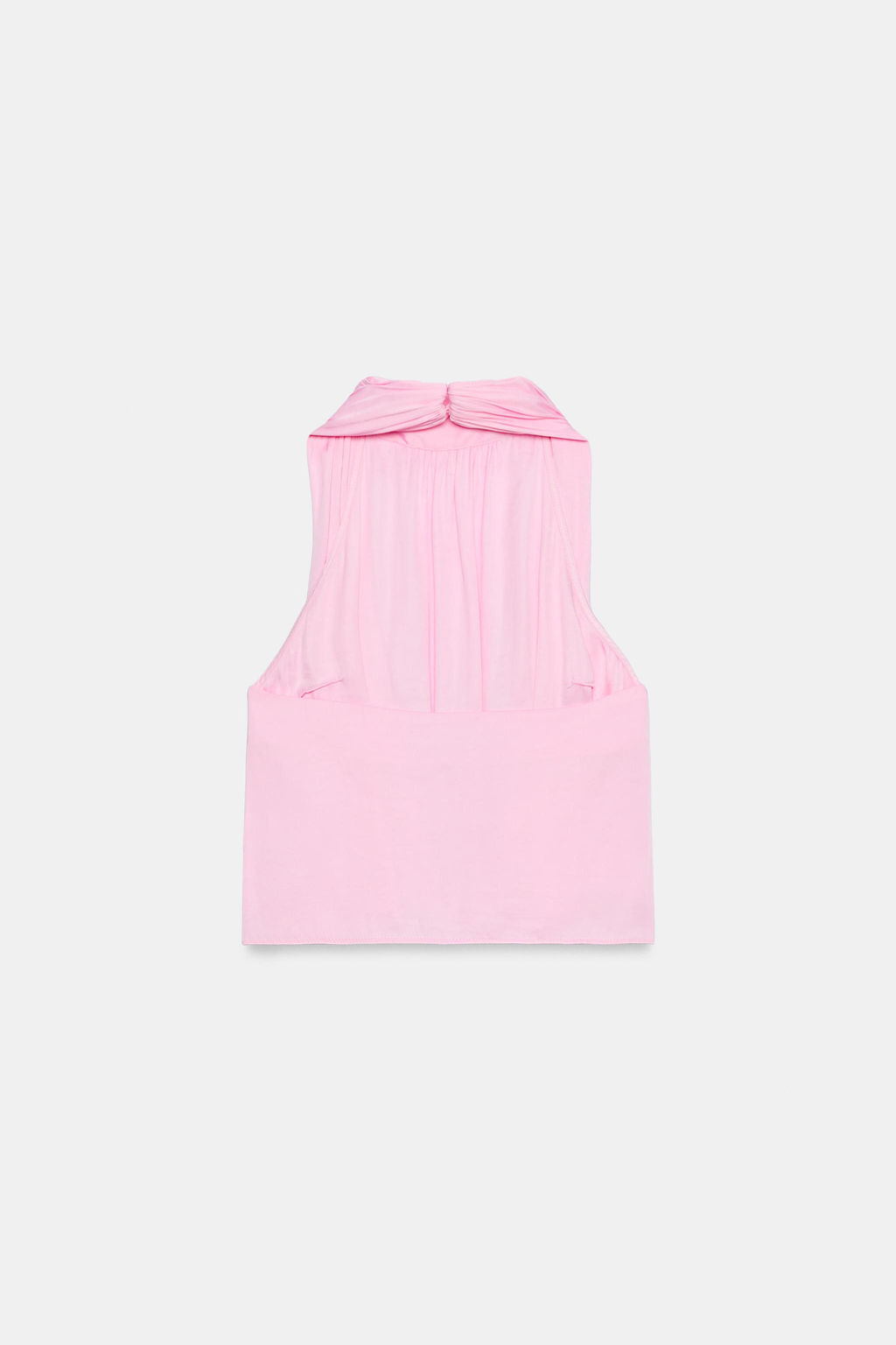 TOP HALTER SATINADO / Rosa