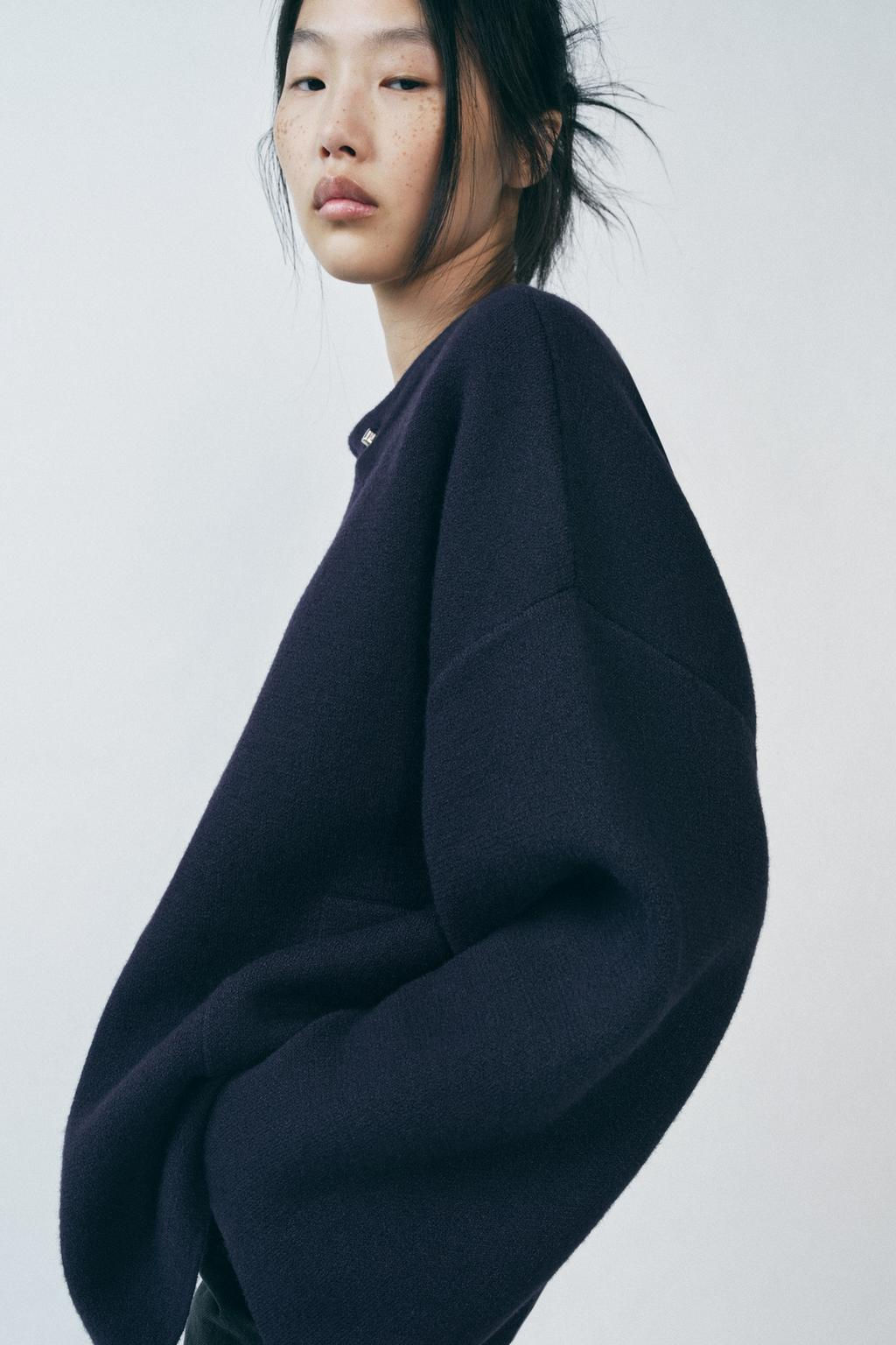 KNIT JACKET WITH METAL FASTENING - Zara фото 12
