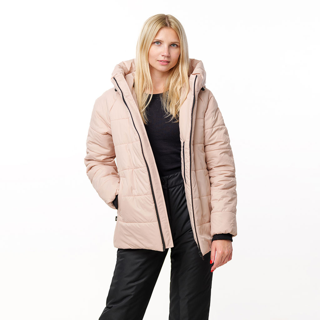 RODOS Утеплённый костюм женский зима М-289 Бежевый/Чёрный  фото 71