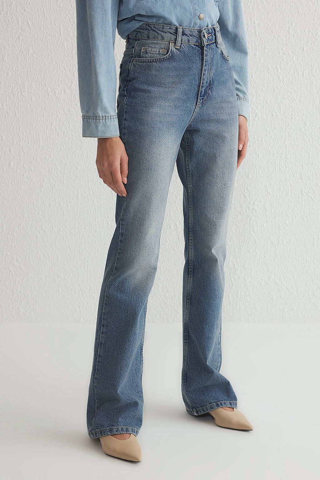 Mavi Premium Yuksek Bel Flare Jeans TWOSS25JE00087 - Trendyolmilla фото 3