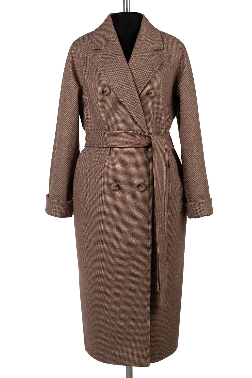 01-11998 Пальто женское демисезонное (пояс) - El podio фото 7