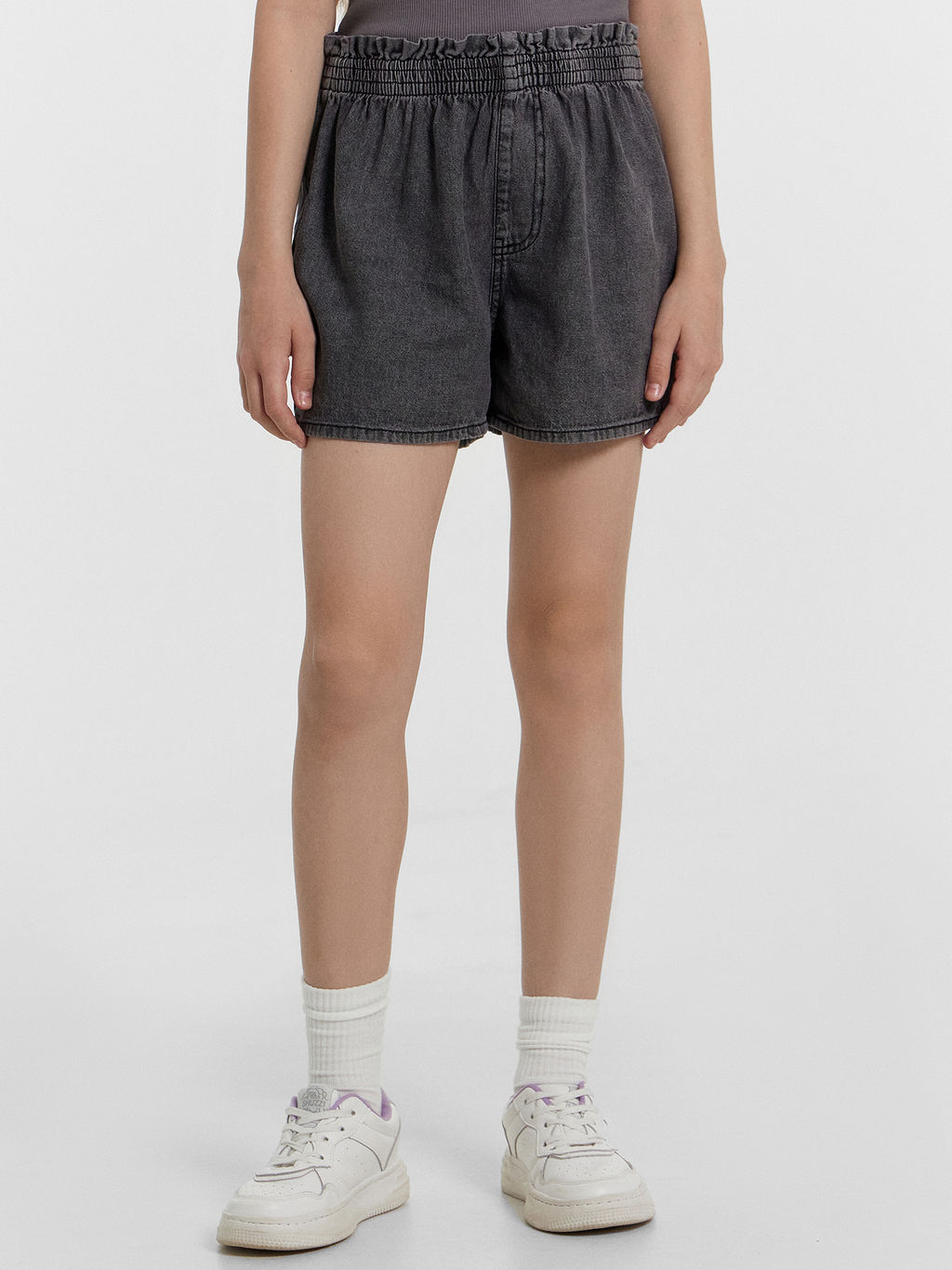 Шорты джинсовые для девочек серые - Mark formelle фото 2