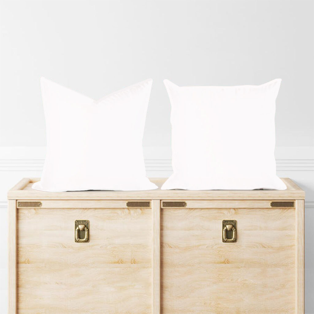 Комплект наволочек сатин гладкокрашенный - Белый 70х70