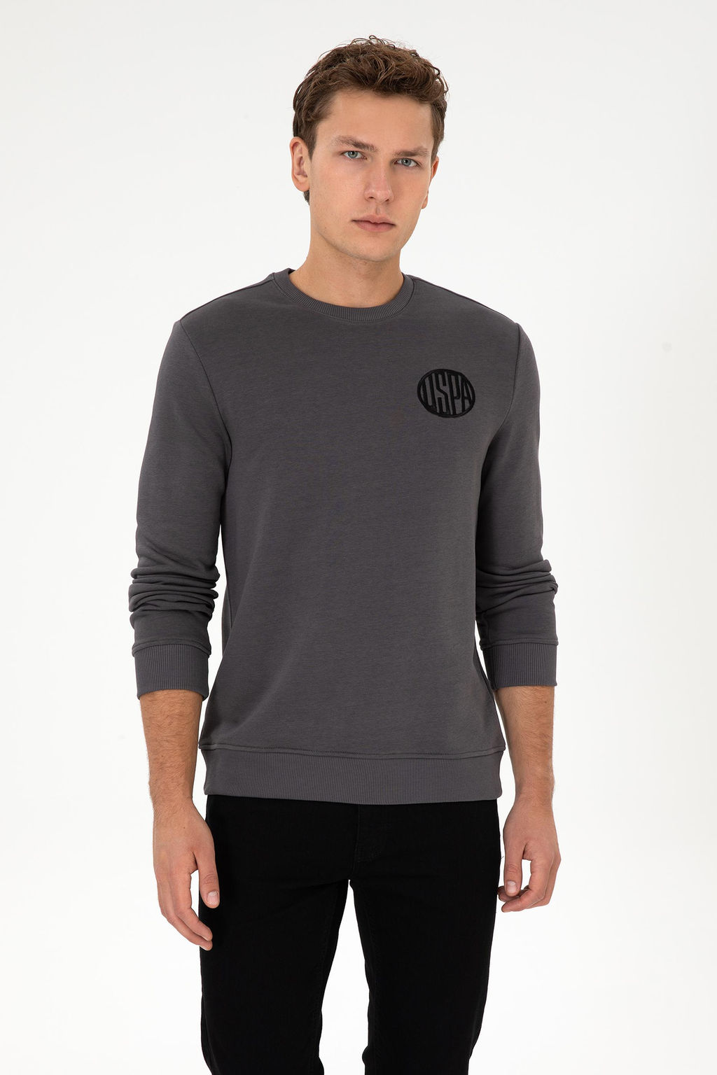 Erkek Gri Sweatshirt