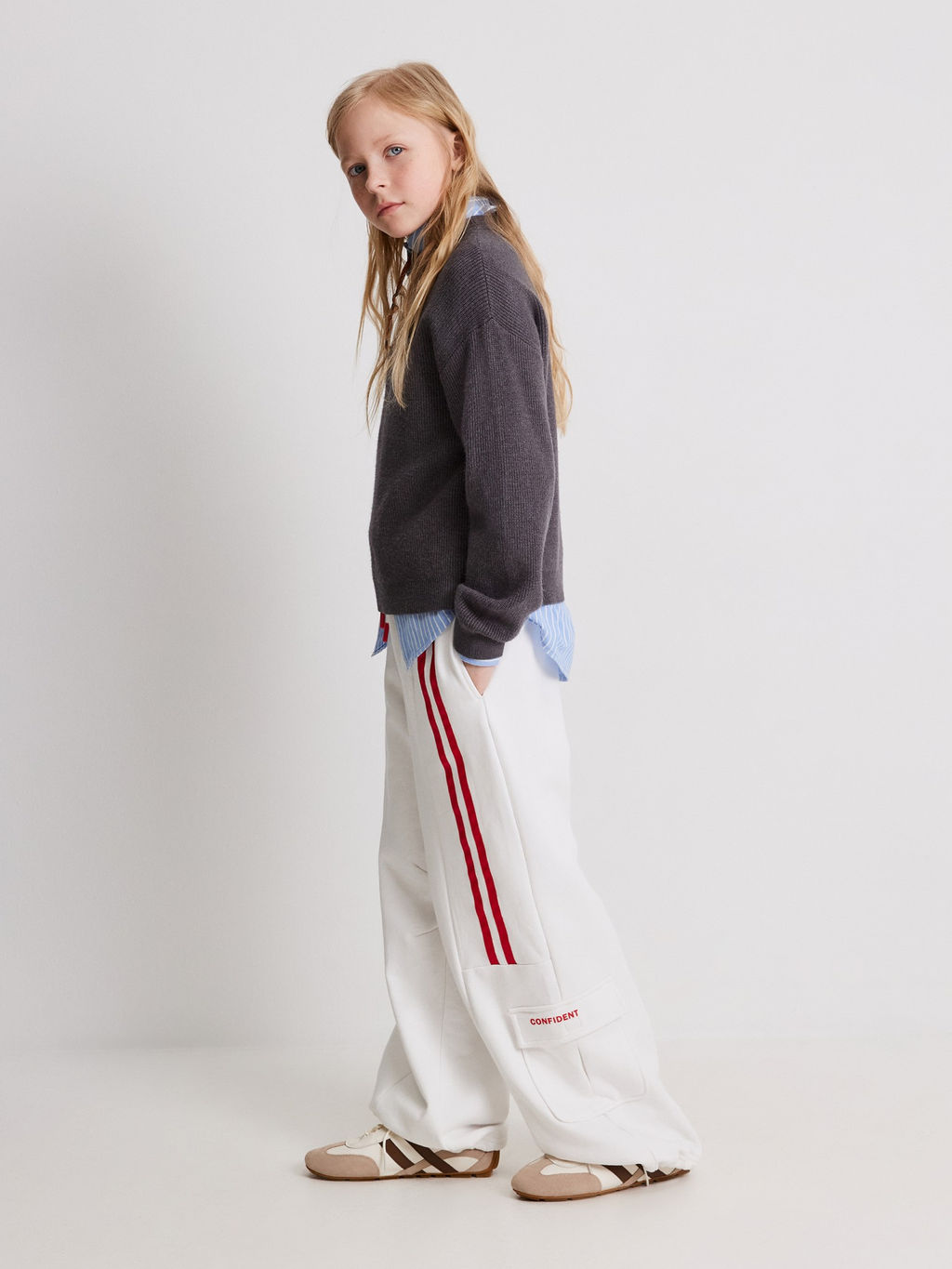 ACOOLA / Брюки детские для девочек Abril белый  фото 8