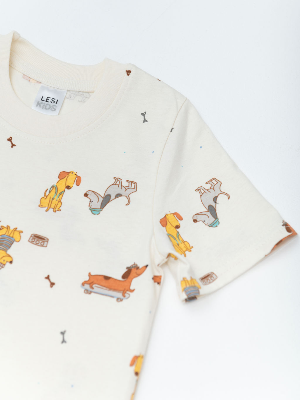 Пижама для мальчика с шортами, мокко - Lesi kids фото 9