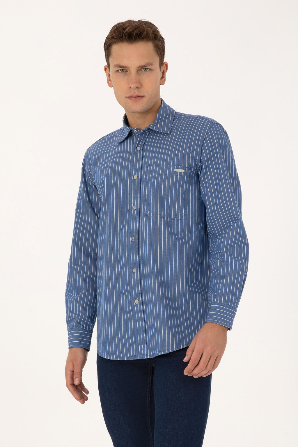 Erkek A__k Mavi Jean G_mlek - U.s. polo assn фото 3