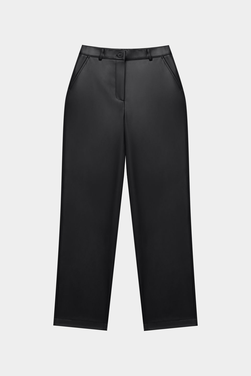 Брюки прямого силуэта из экокожи - Mollis фото 6