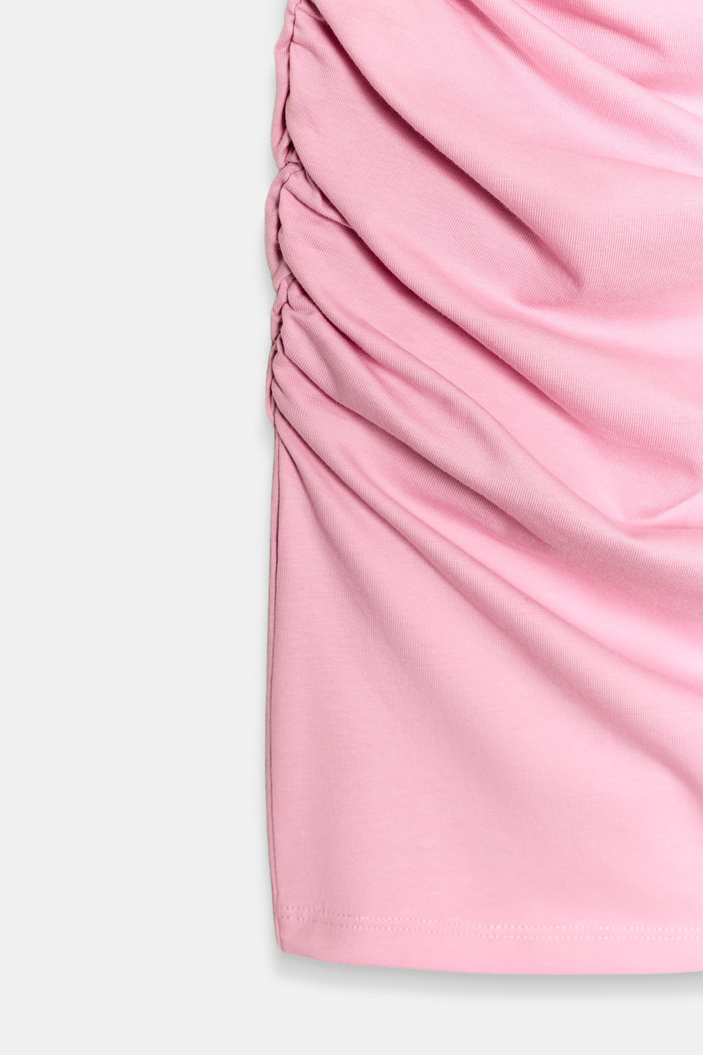 VESTIDO CORTO FRUNCES / Rosa pastel - Zara фото 6