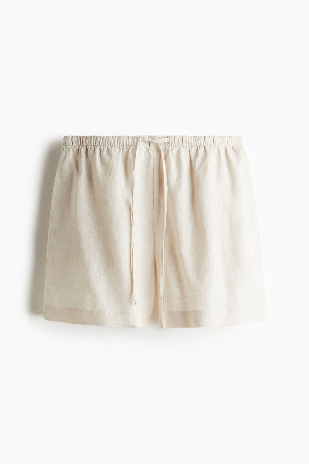 Pantal?n corto de lino con cord?n de ajuste - H&m фото 2