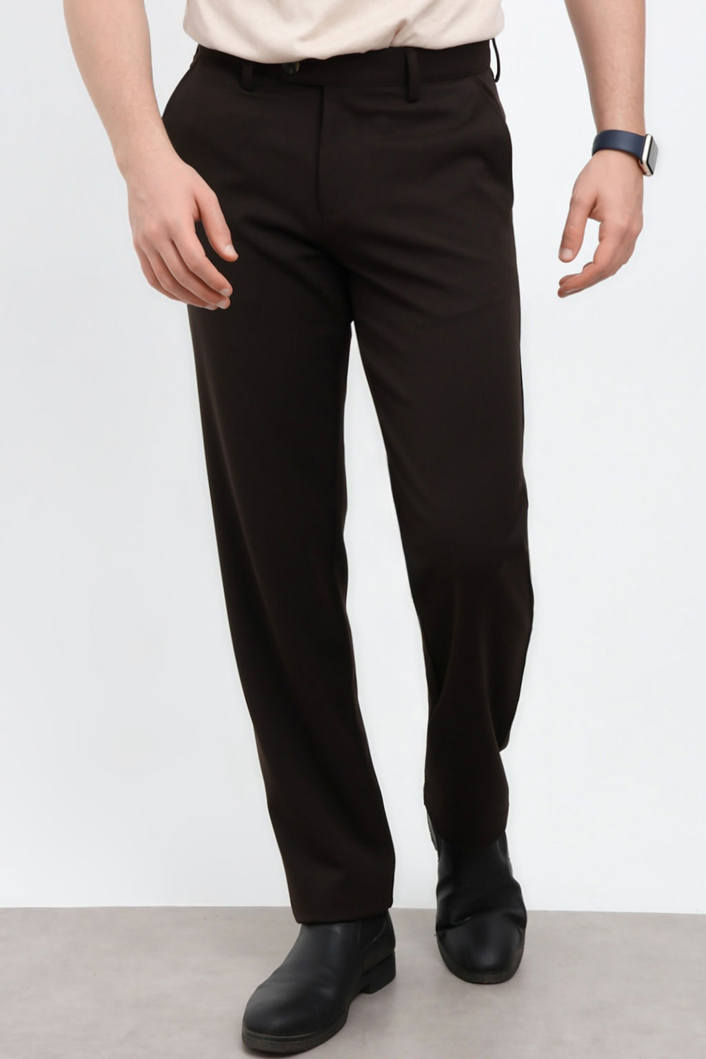 Kahverengi Erkek Dokuma Kumas Pantolon TMNAW26PL00030