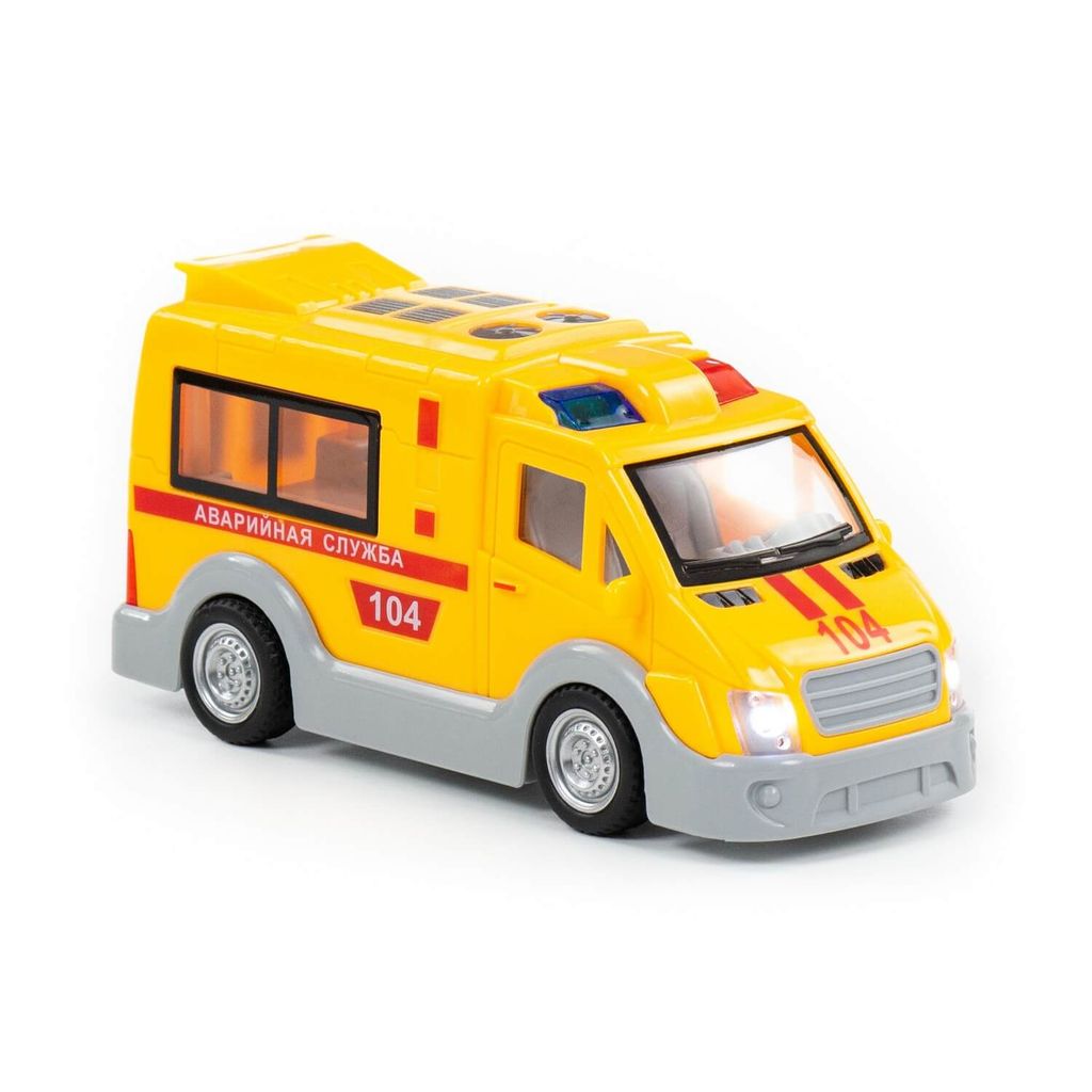 Аварийная служба, автомобиль инерционный (со светом и звуком) (в коробке) - Полесье фото 4