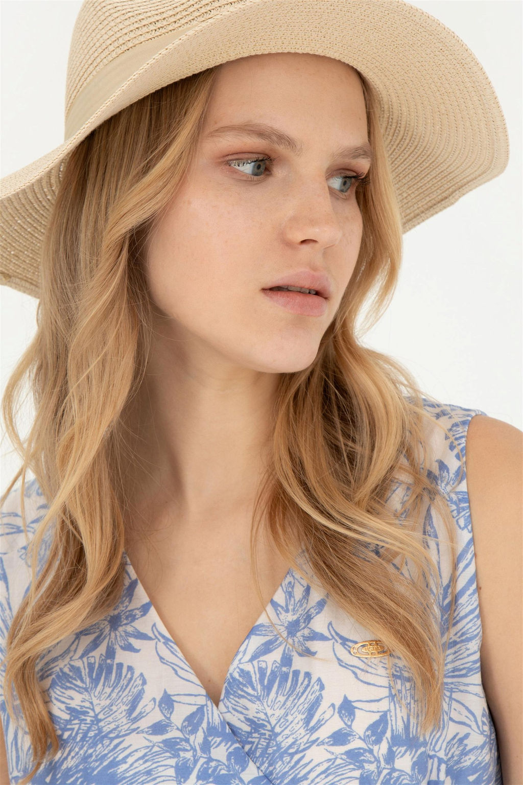 Женское синее тканое платье - U.s. polo assn фото 2