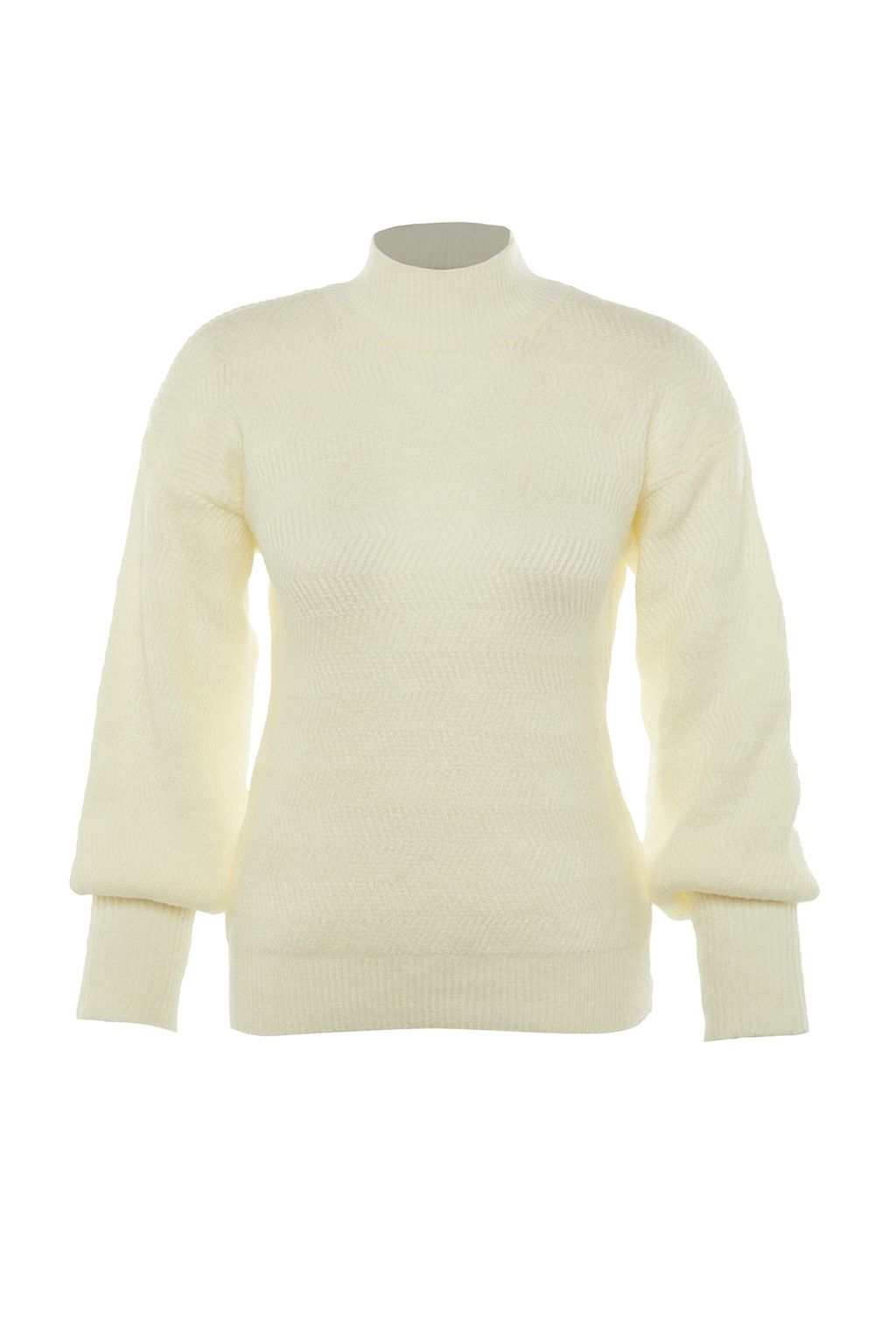 Bordo Yumusak Dokulu Kol Detayl? Triko Kazak TWOAW21KZ0204 - Trendyolmilla фото 25