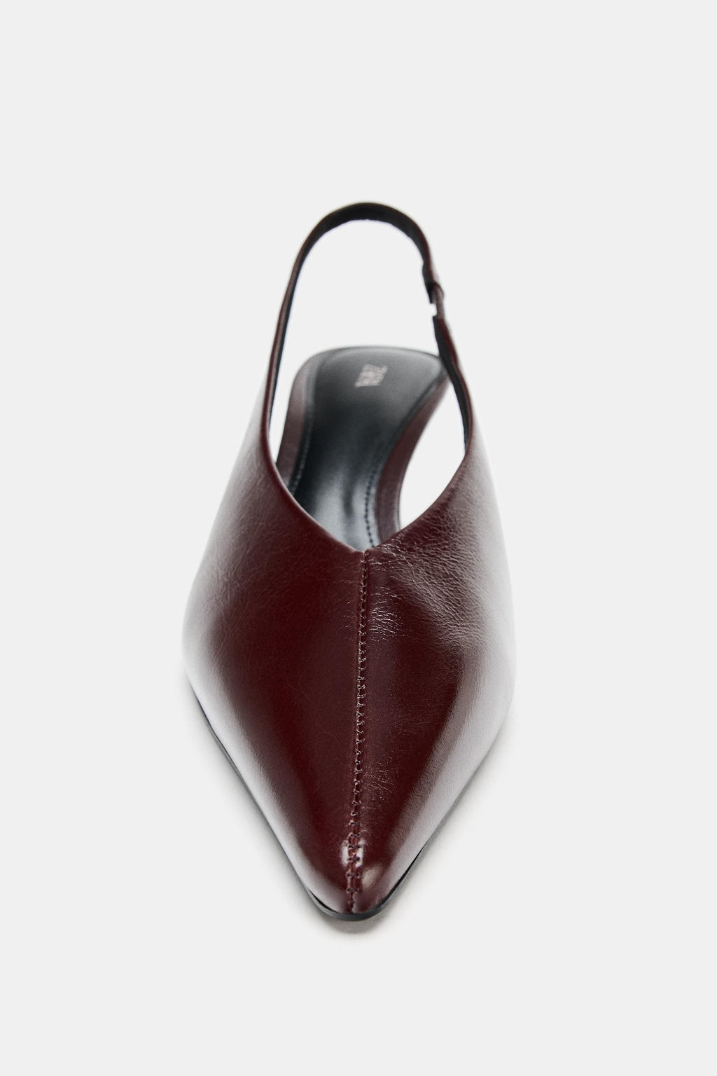 LEATHER SLINGBACK SHOES - Zara фото 5