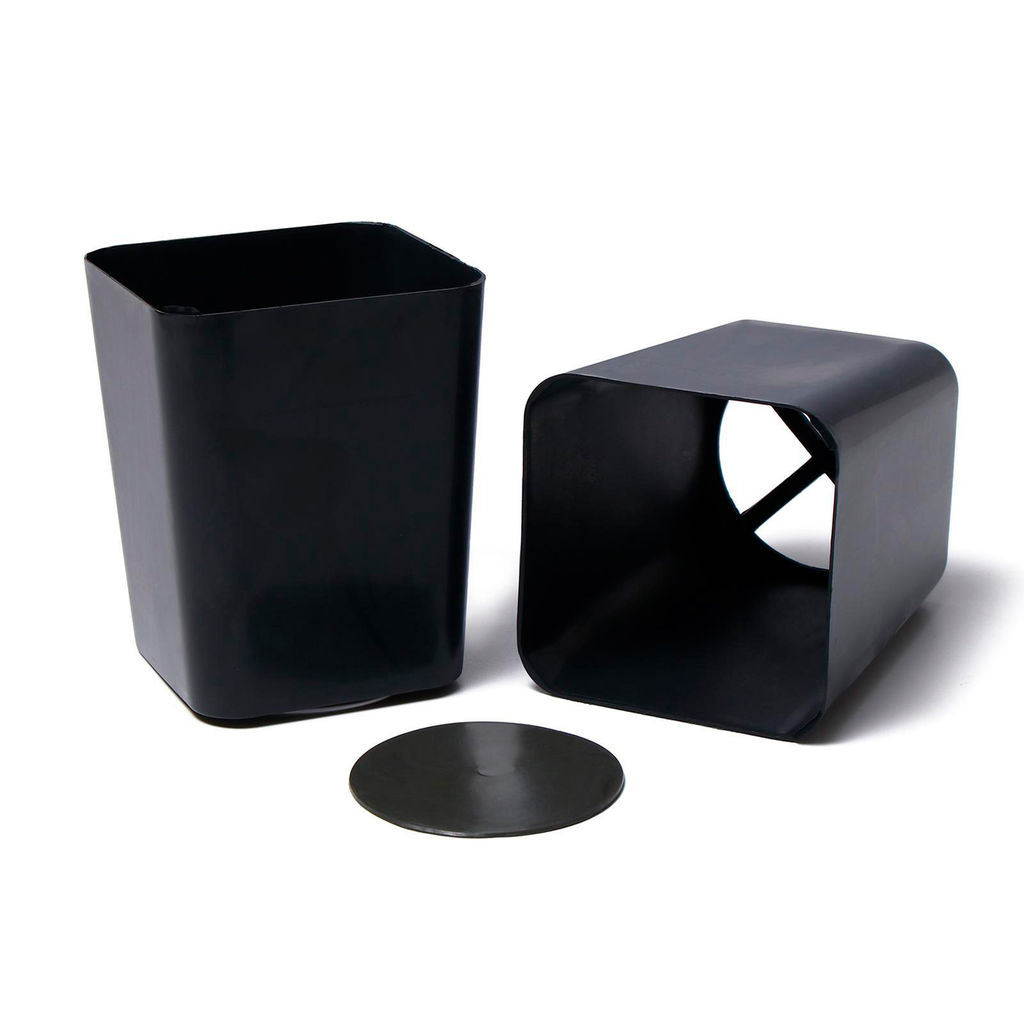 Комплект для рассады №5 44х17,5х11см (10 стаканов со съемным дном 700мл, поддон) (пластик) черный