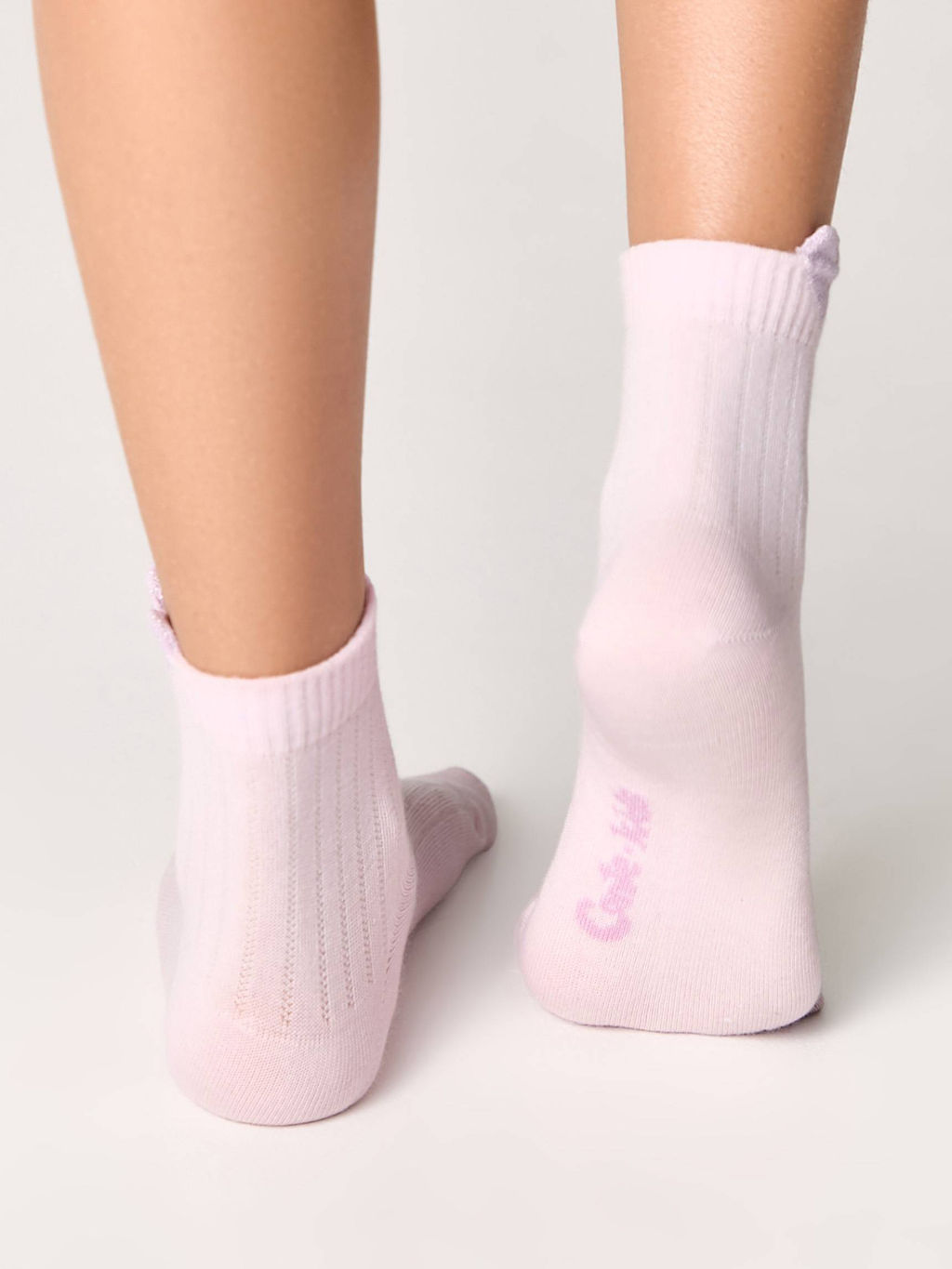 Цена за 2 пары Conte-Kids Хлопковые носки TIP-TOP с сияющим пикотом св.розовый